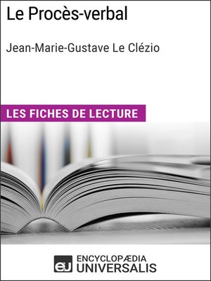 cover image of Le Procès-verbal de Jean-Marie-Gustave Le Clézio